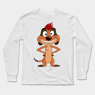 Timone character, The lion king, hakuna matata Long Sleeve T-Shirt